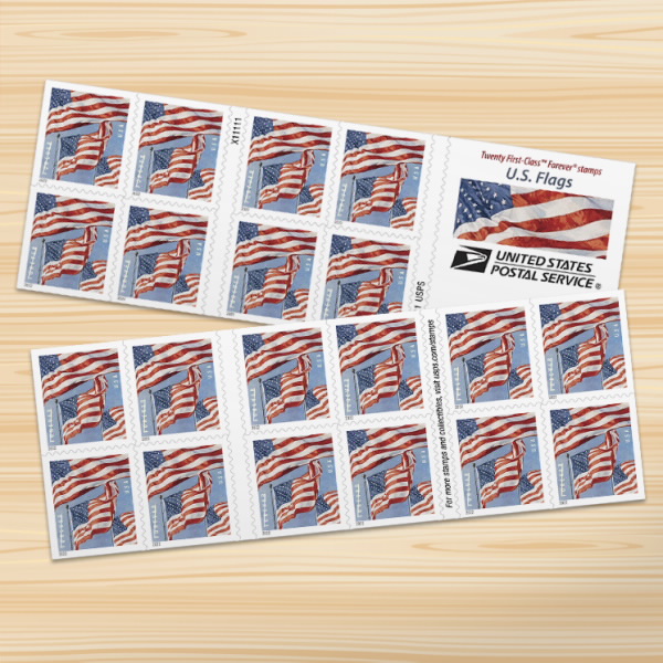 2022 Flag Stamps books - Forever Stamps