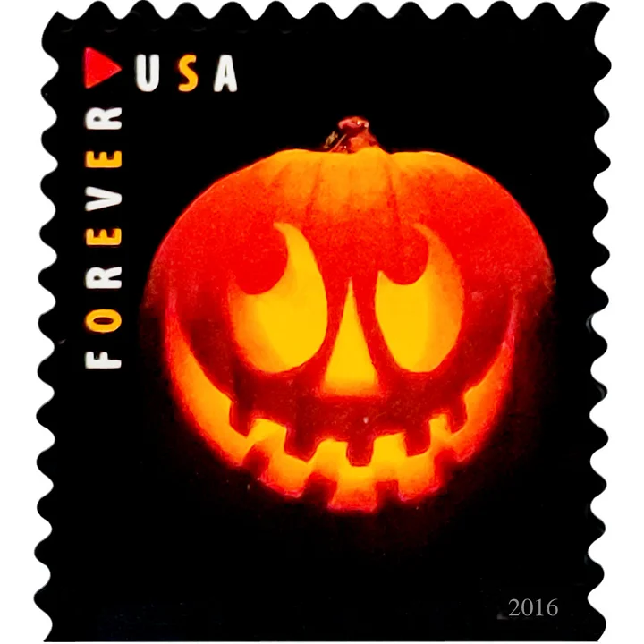 2016 Jack-o’-Lanterns Stamps - Forever Stamps
