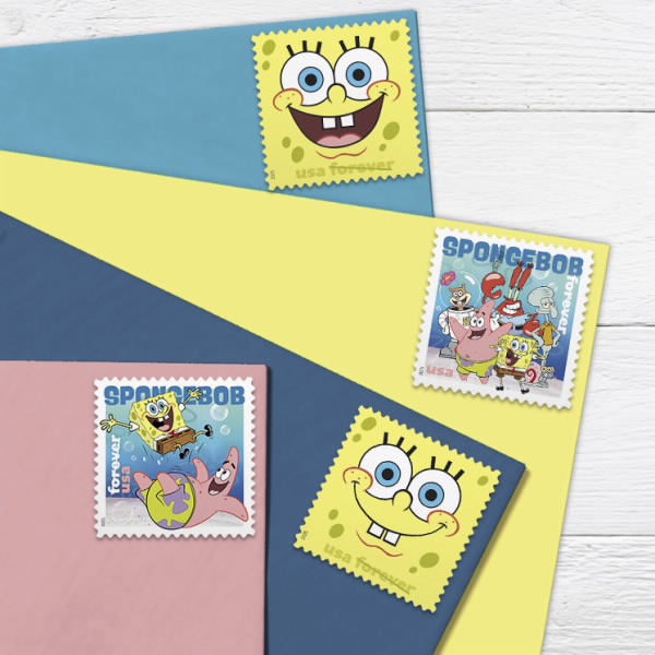 2025 SpongeBob Squarepants Stamps 80 pcs - Forever Stamps