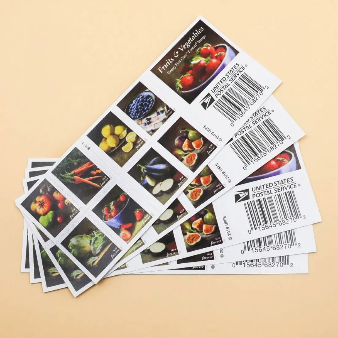 2020 Fruits and Vegetables Stamps - Forever Stamps