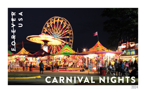 2024 Carnival Nights Stamps - Forever Stamps