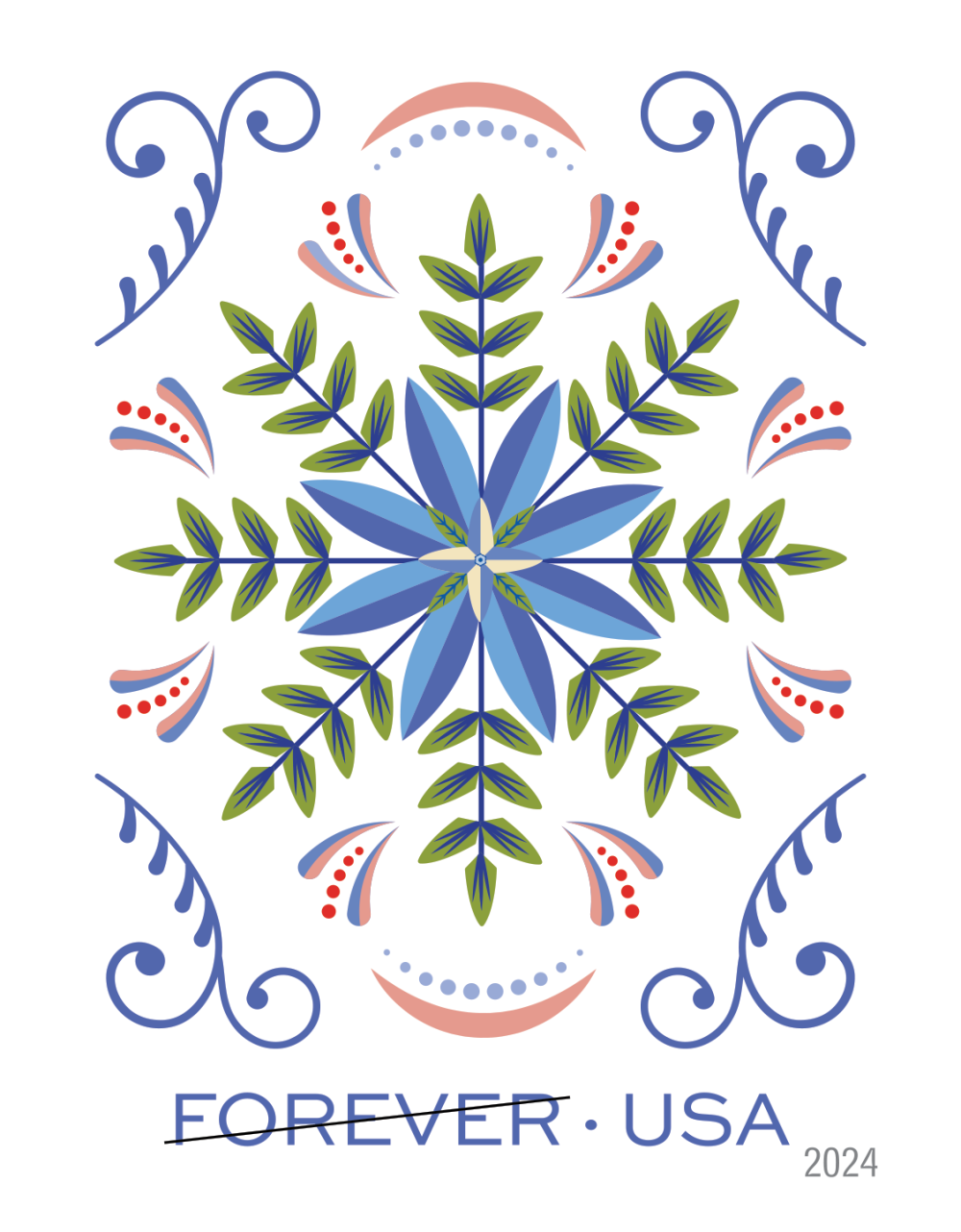 2024 Holiday Joy Stamps - Forever Stamps